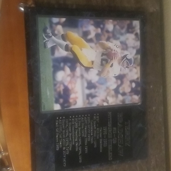 Steelers Terry Bradshaw plaque - Picture 5 of 5
